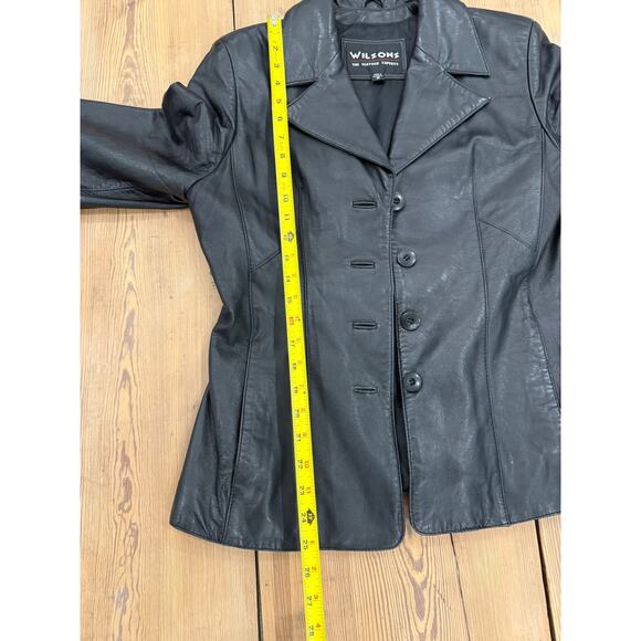Women’s Wilsons Leather Jacket Soft Medium Black - Picture 3 of 7